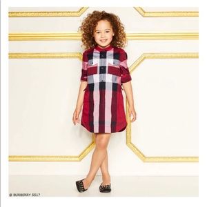 Burberry Girls Nova Check Shirt Dress Size 6 SOLD!